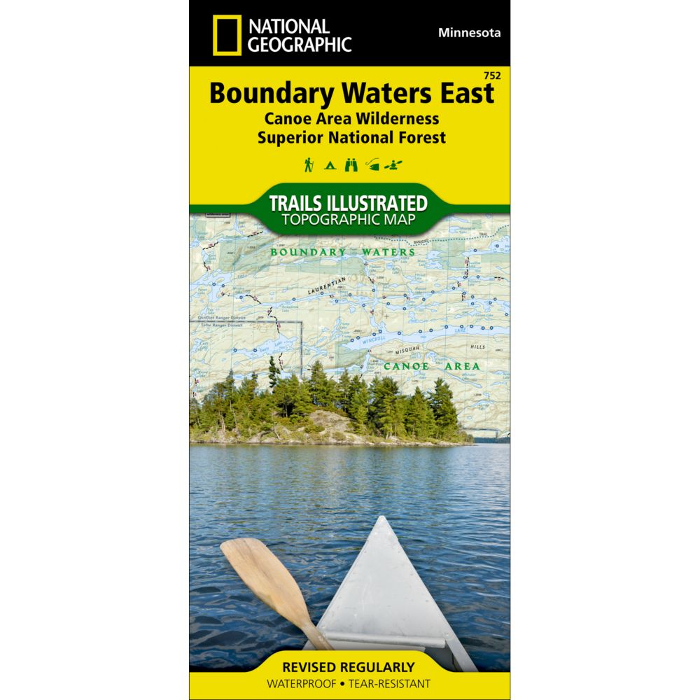 752 Boundary Waters - East, Superior National Forest Trail Map