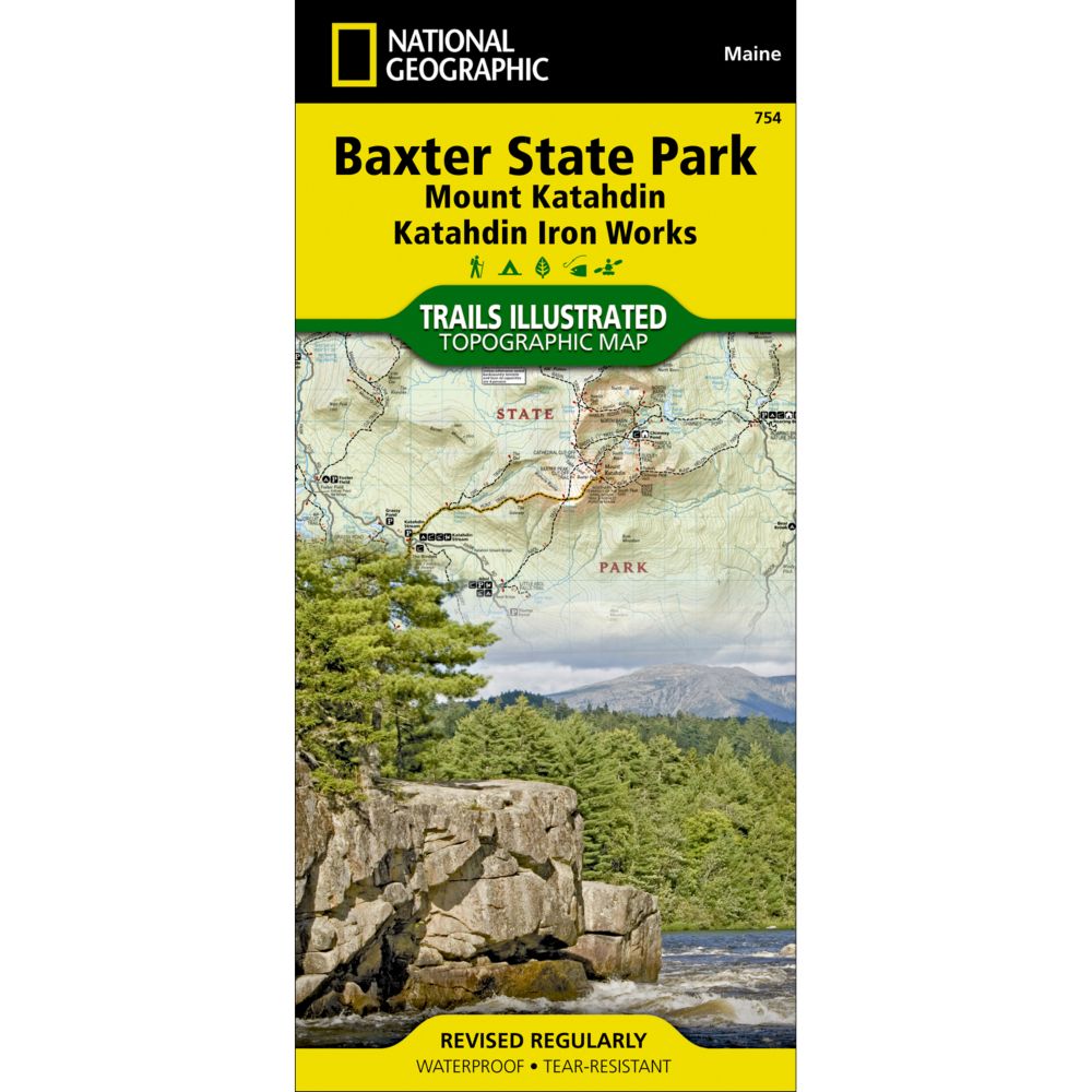 754 Baxter State Park Trail Map