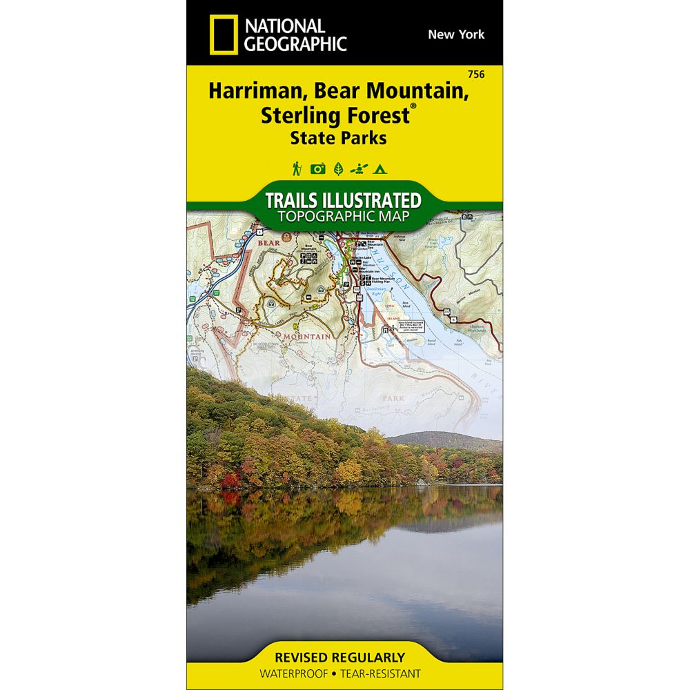756 Harriman, Bear Mountain and Sterling Forest State Parks Trail Map