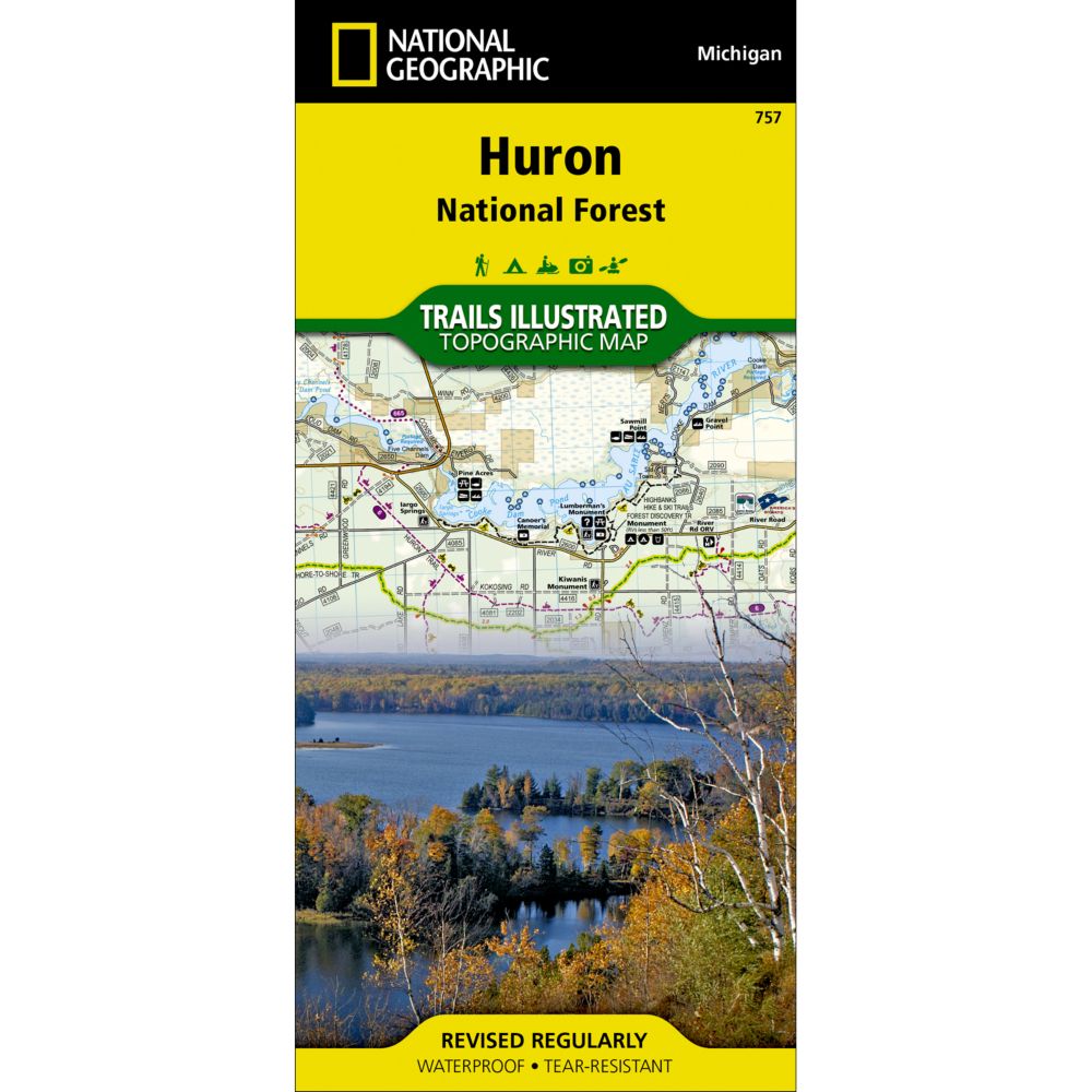 National Geographic Huron National Forest Trail Map