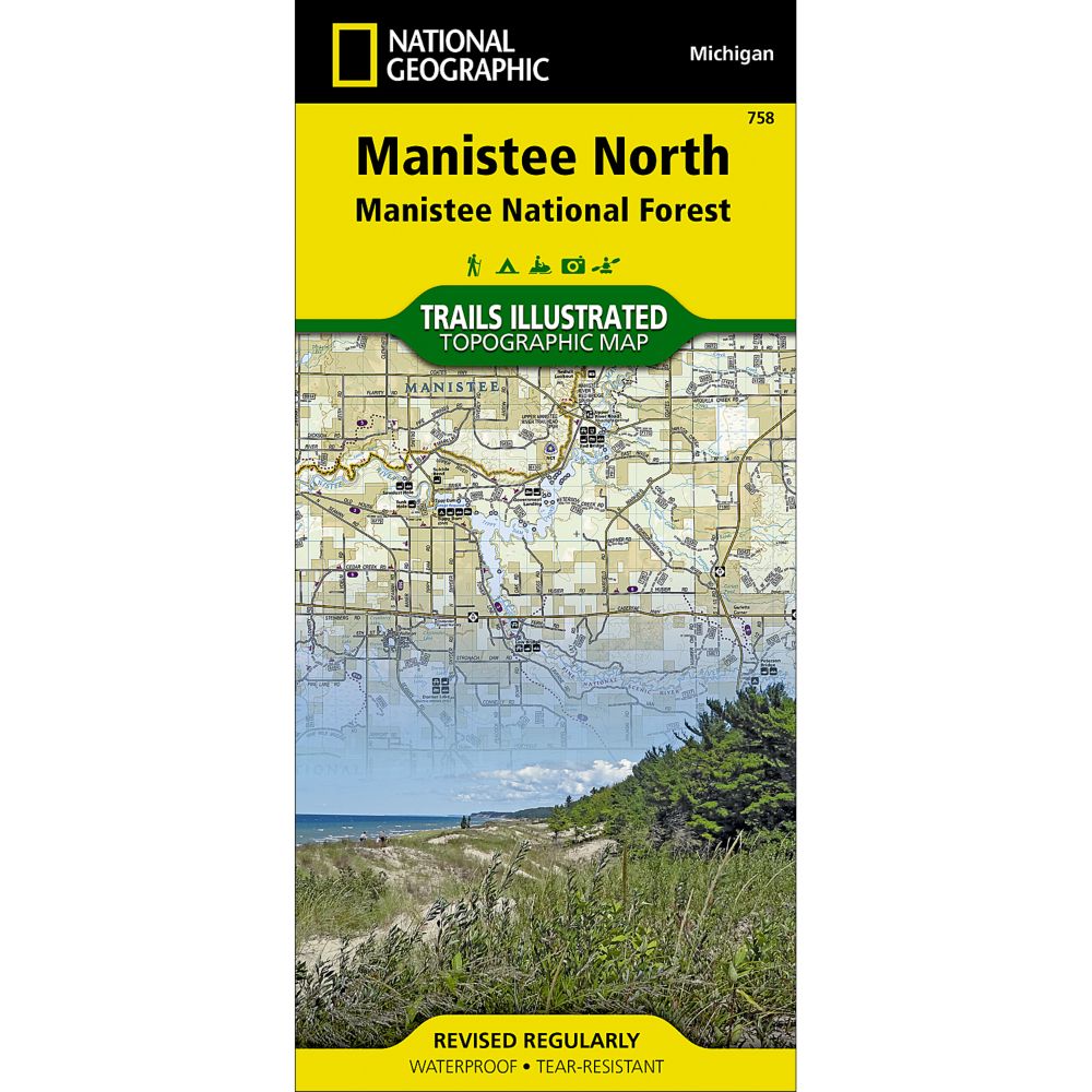758 Manistee National Forest, North Trail Map