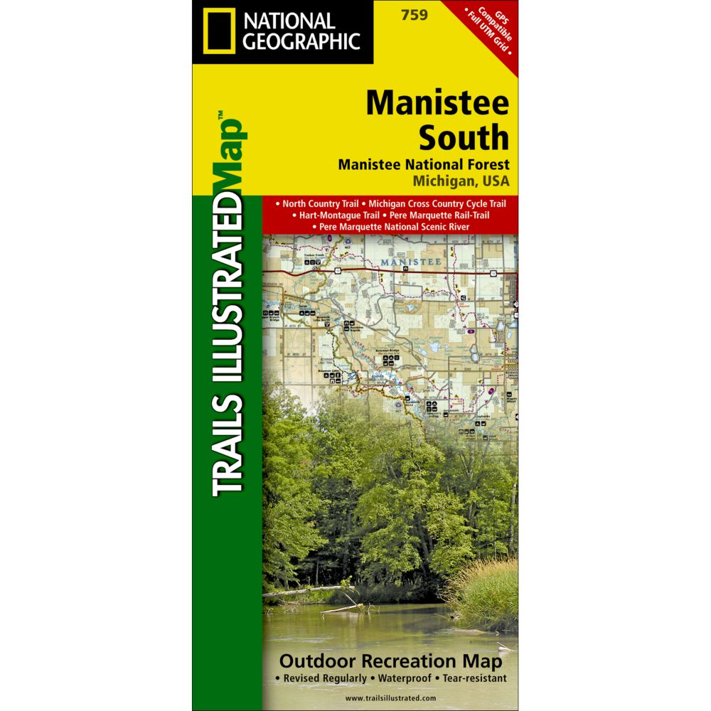 National Geographic Manistee National Forest, South Trail Map