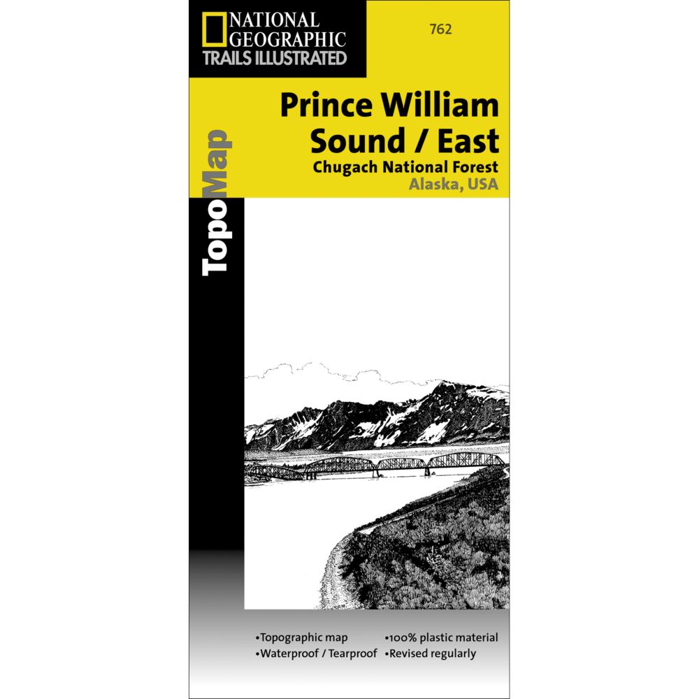 National Geographic Prince William Sound - East Trail Map 