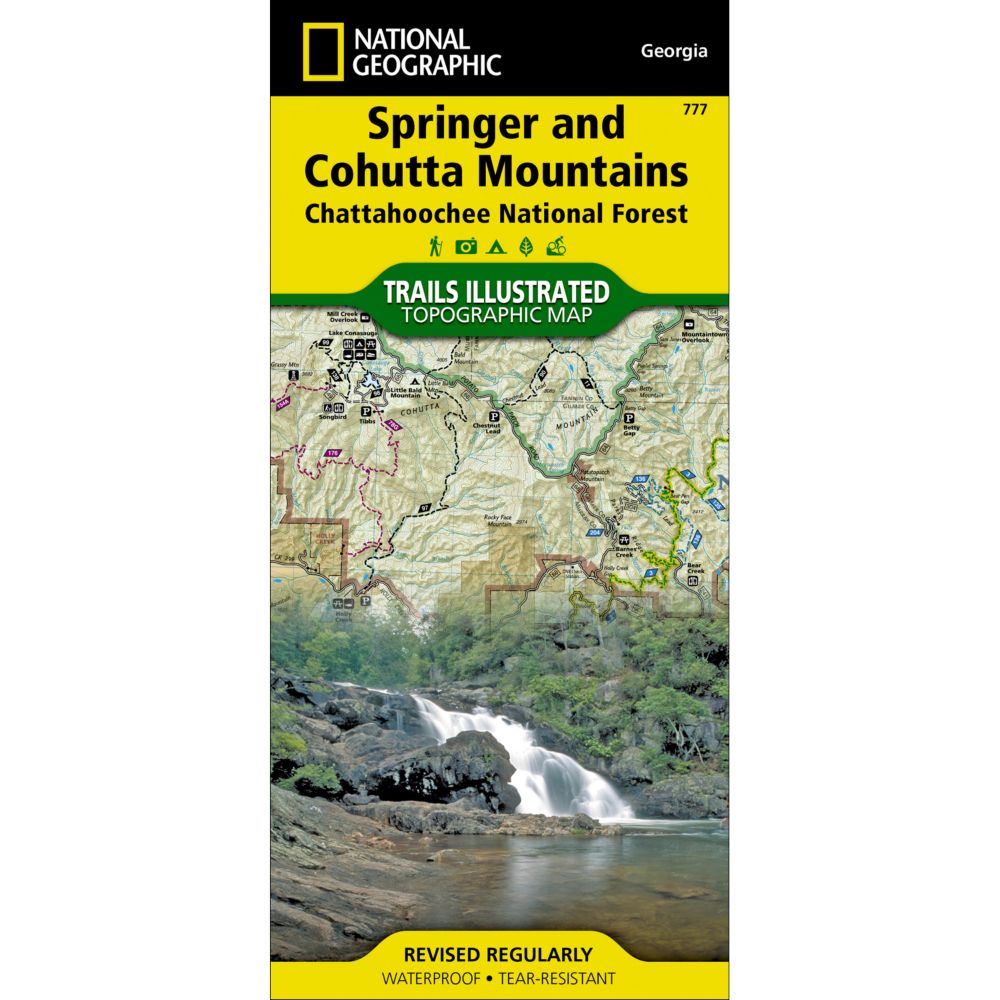 National Geographic Springer and Cohutta Mountains Trail Map