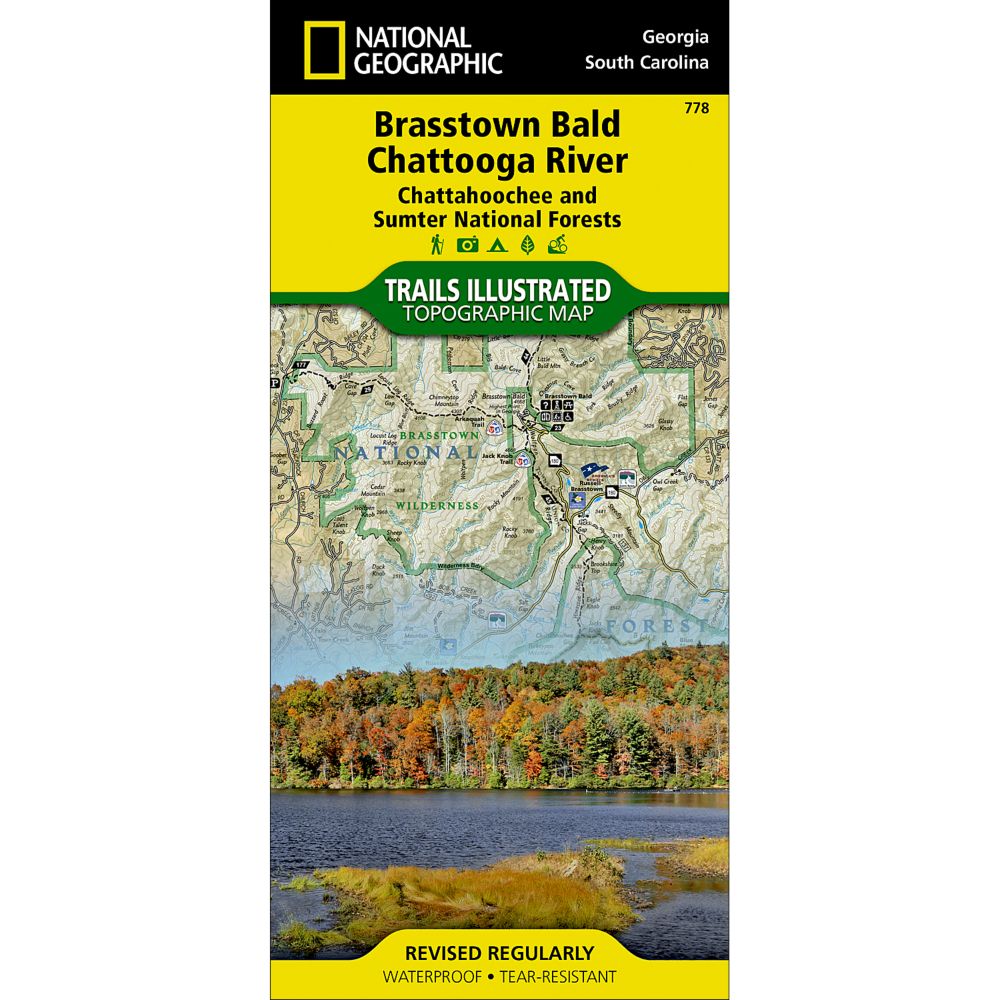 778 Brasstown Bald and Chattooga River Trail Map