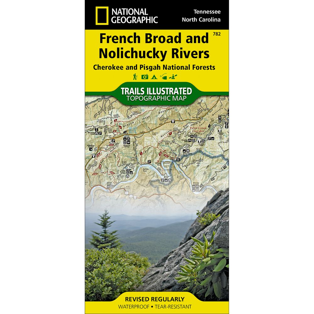 National Geographic French Broad/Nolichucky Rivers Map - Cherokee and Pisgah National Forests 