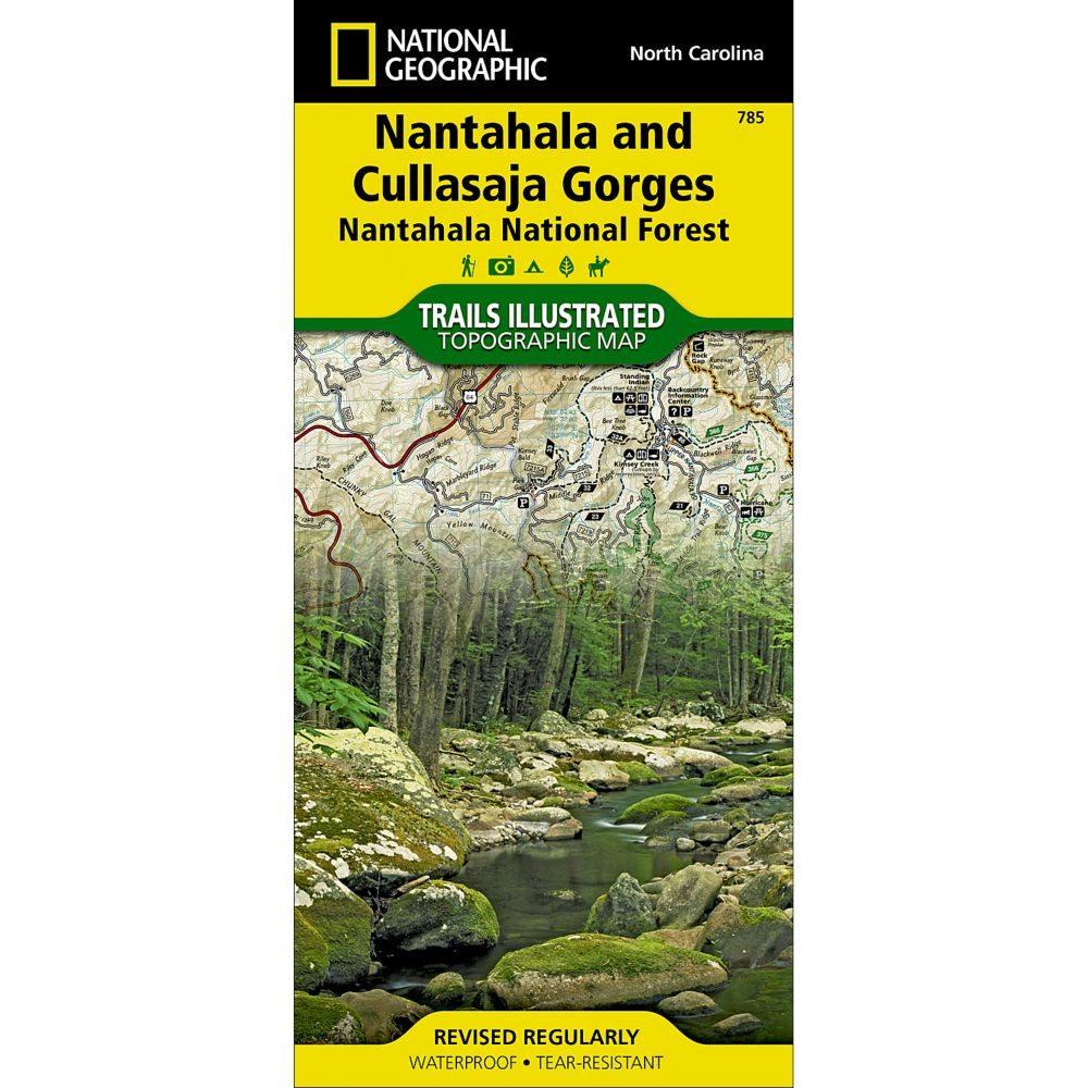 785 Nantahala & Cullasaja Gorges Trail Map 