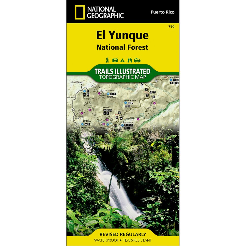 790 Caribbean National Forest Trail Map 
