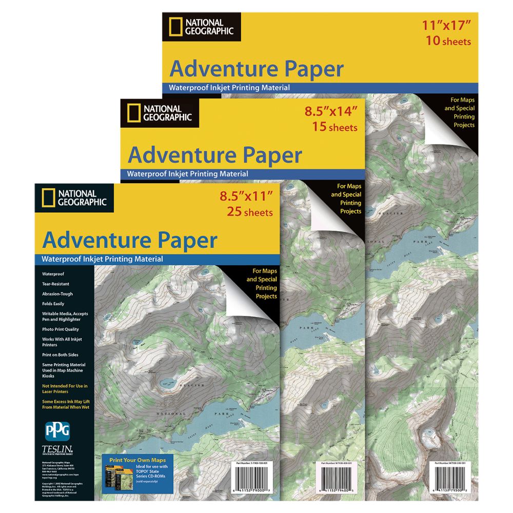 Adventure Paper - Single Pack Legal - 15 Sheets/8.5''x14''