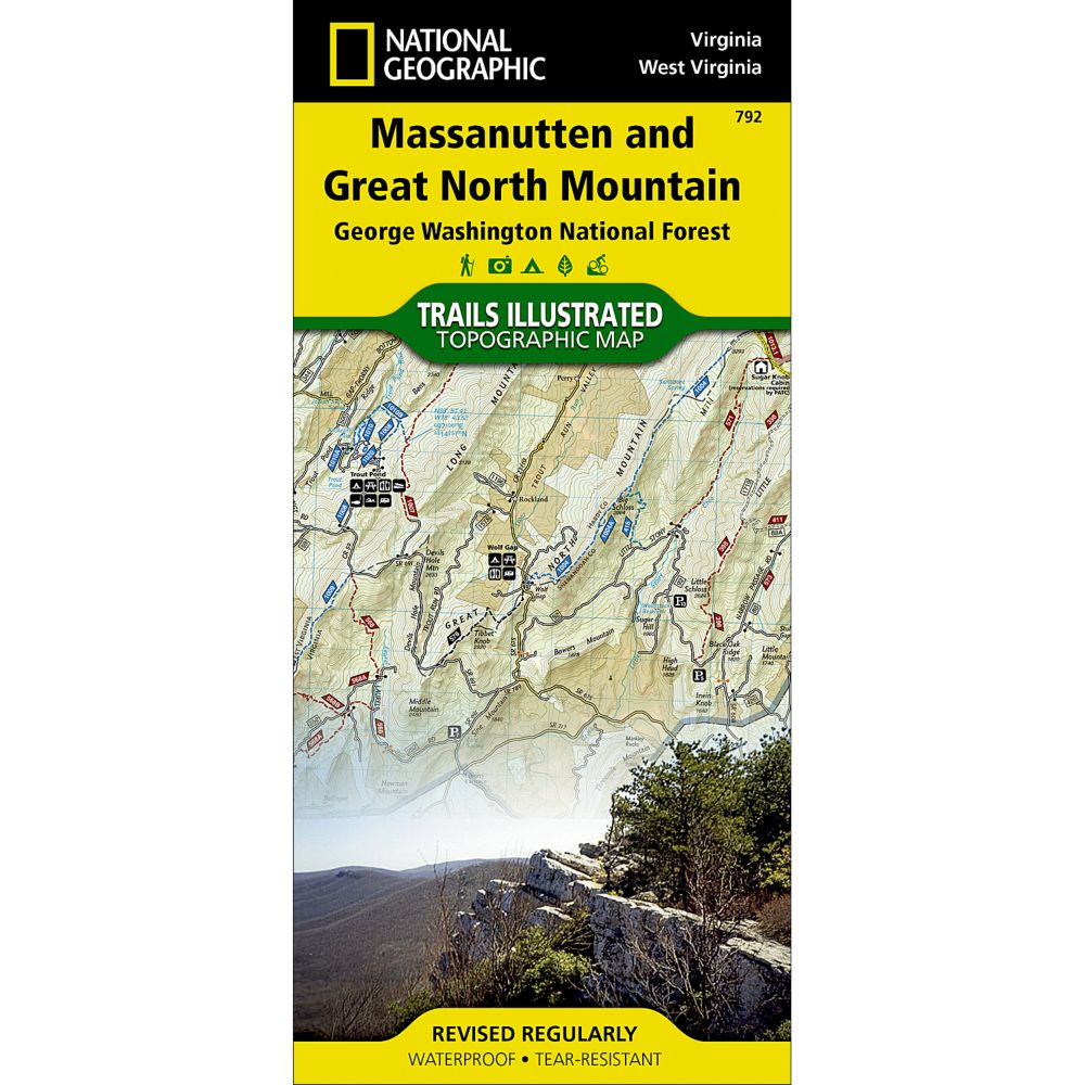 792 Massanutten & Great North Mountain Trail Map
