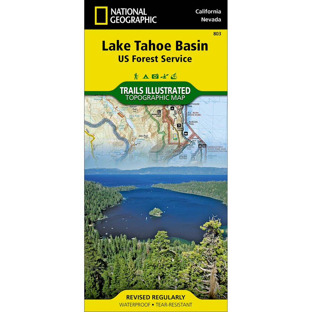 803 Lake Tahoe Basin Trail Map