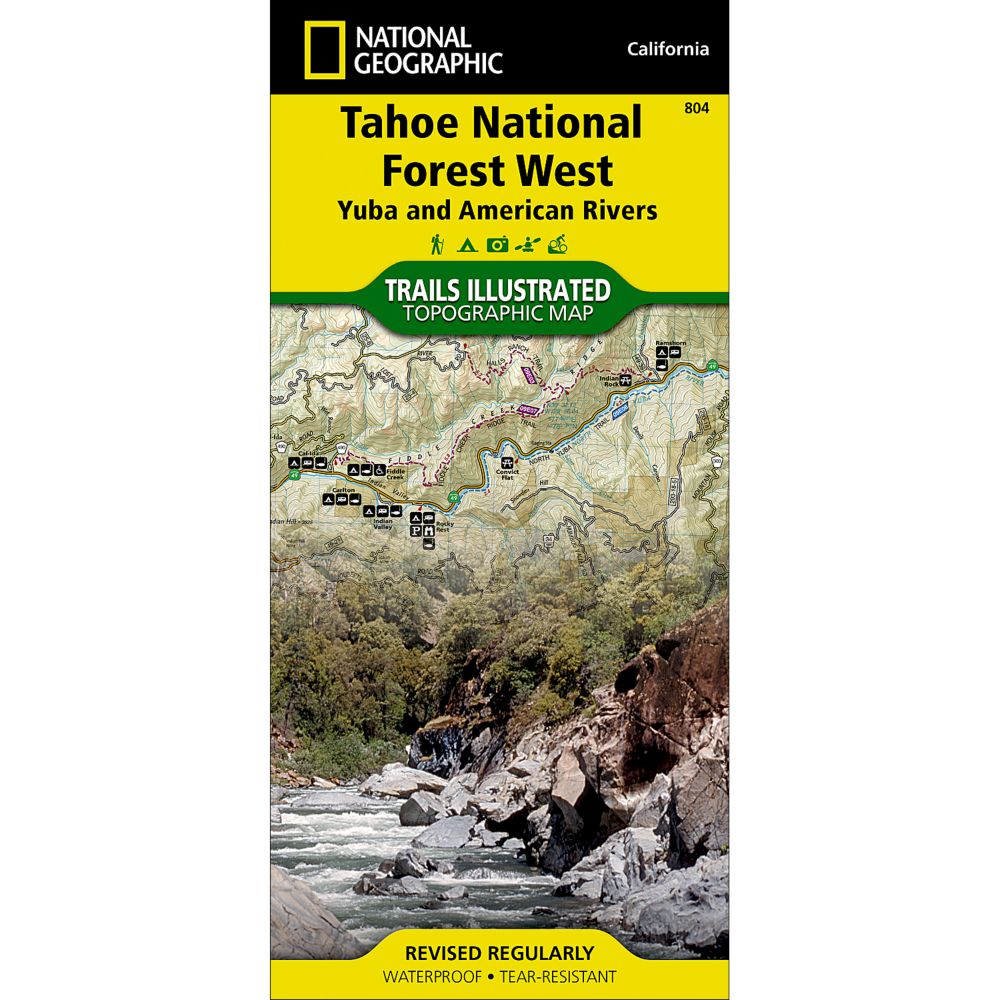 National Geographic Tahoe National Forest - Yuba and American Rivers Map