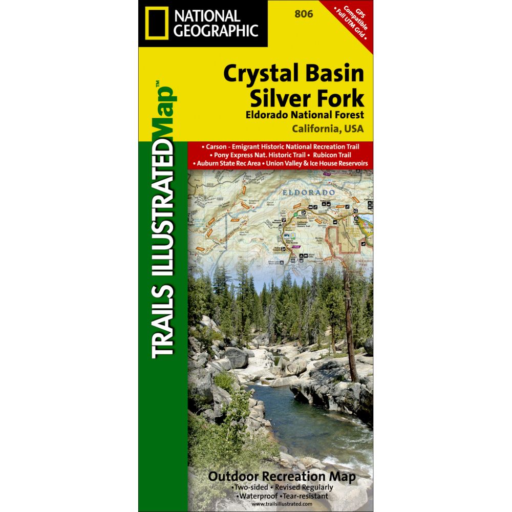 806 Crystal Basin/Silver Fork/Eldorado National Forest Trail Map