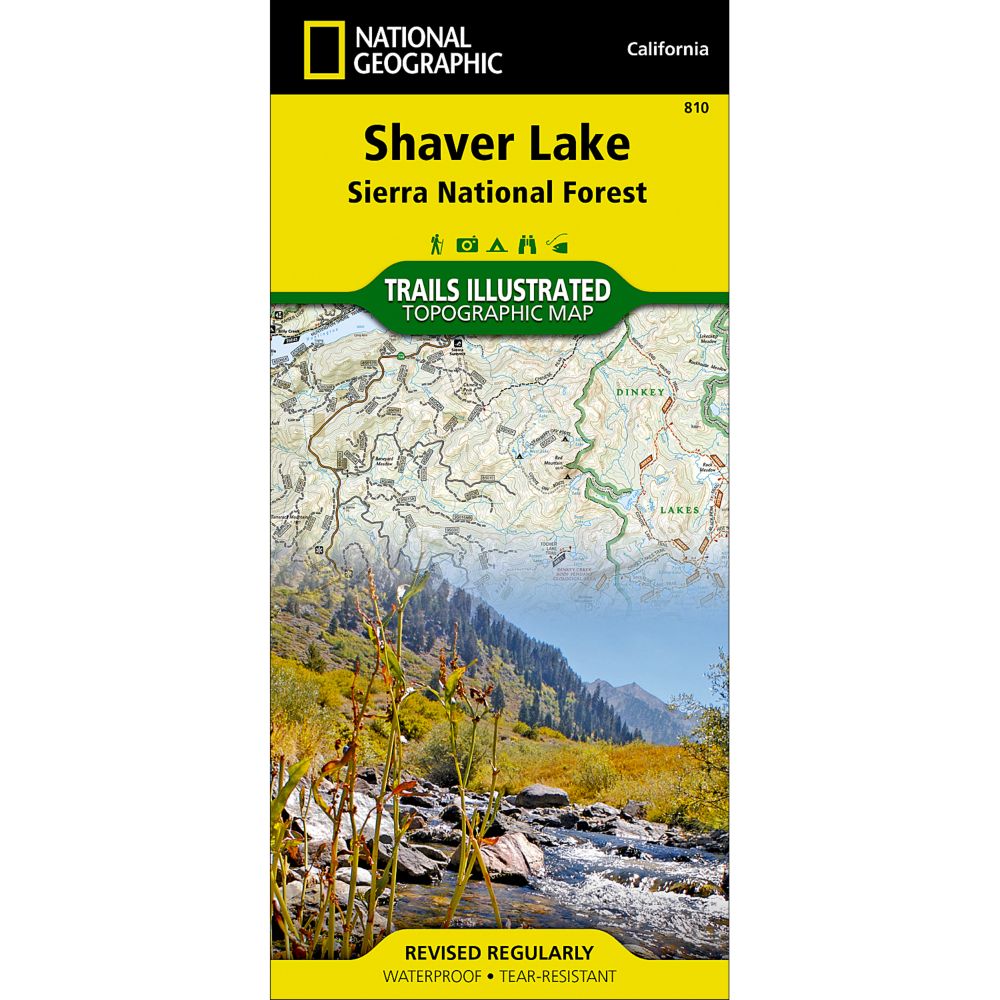 810 Shaver Lake / Sierra National Forest Trail Map