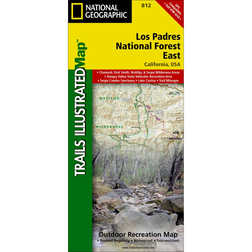 812 Los Padres National Forest, East Trail Map