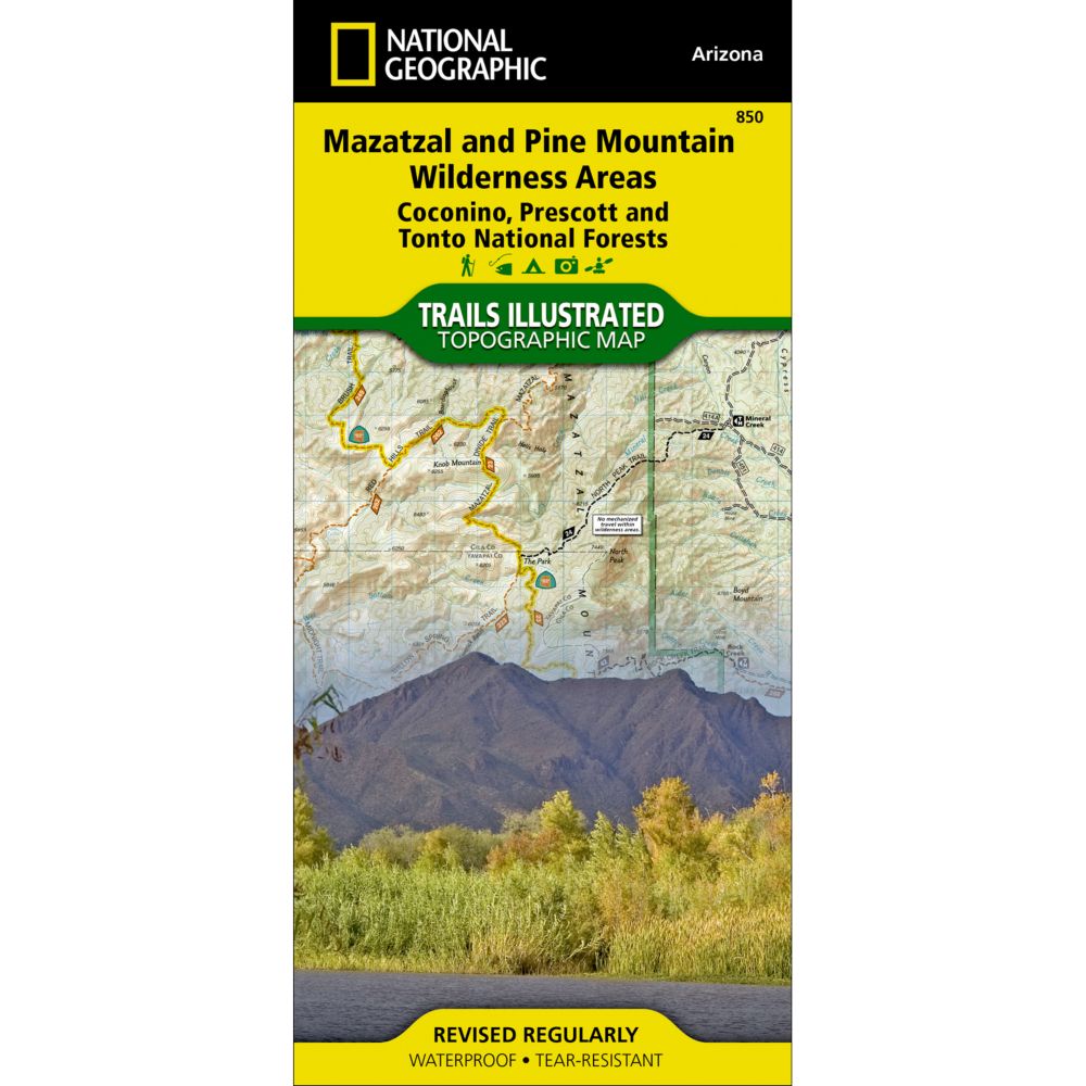 850 Mazatzal and Pine Mountain Wilderness Areas Trail Map
