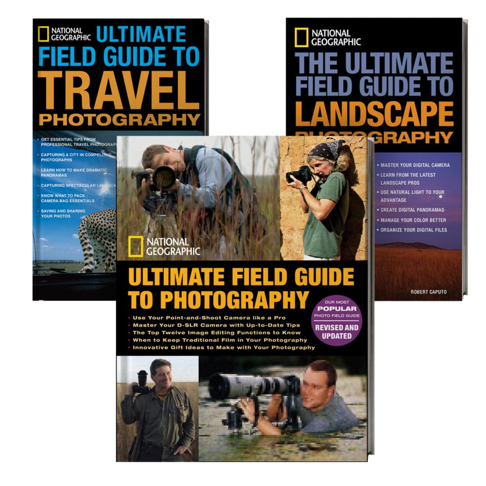 National Geographic Ultimate Photography Field Guide 3 Book Set
