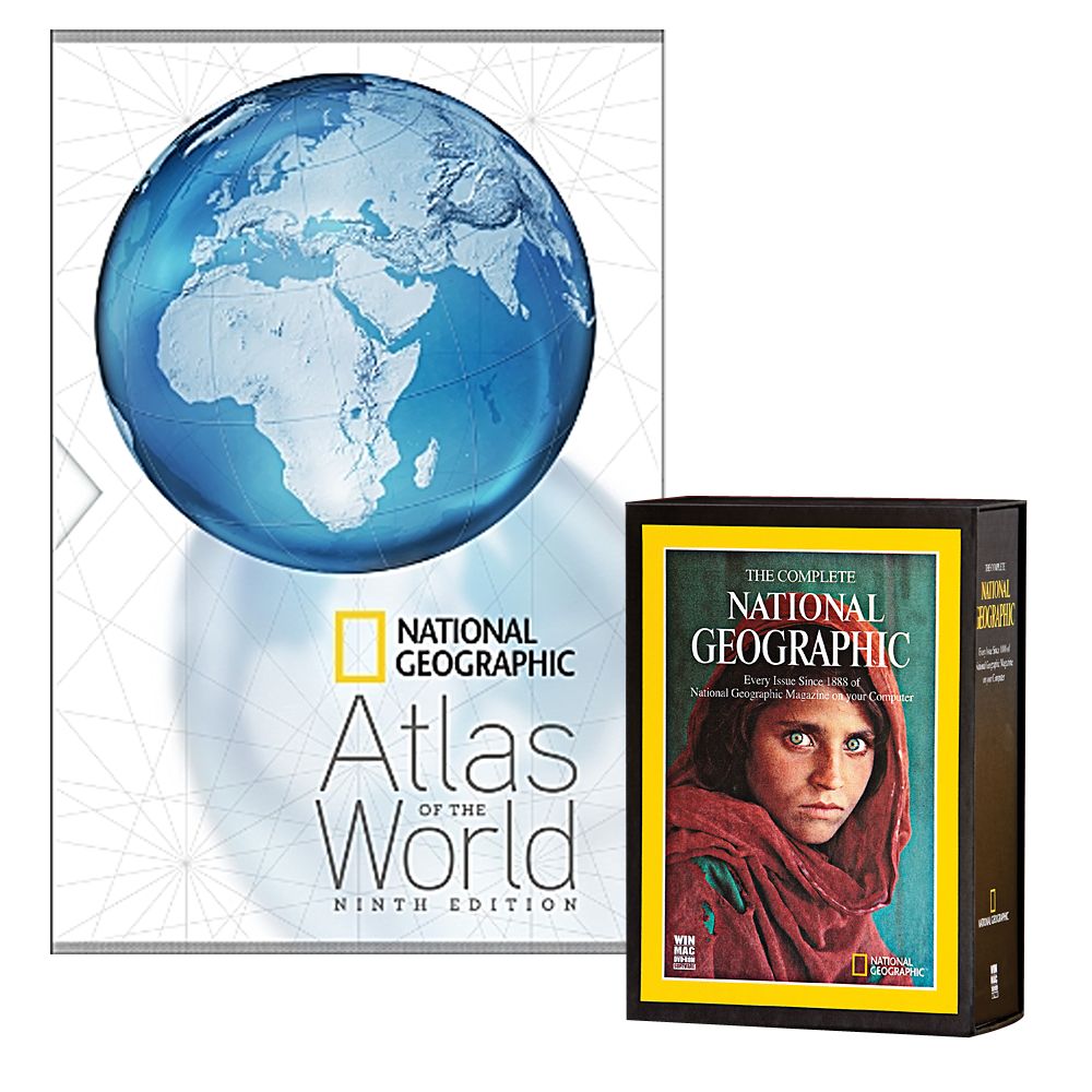 9th Edition Atlas and the Complete National Geographic Set