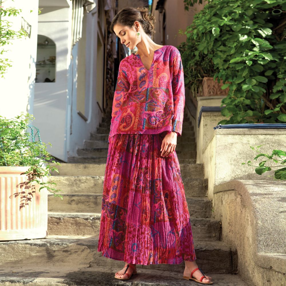 Pink City Tunic & Skirt