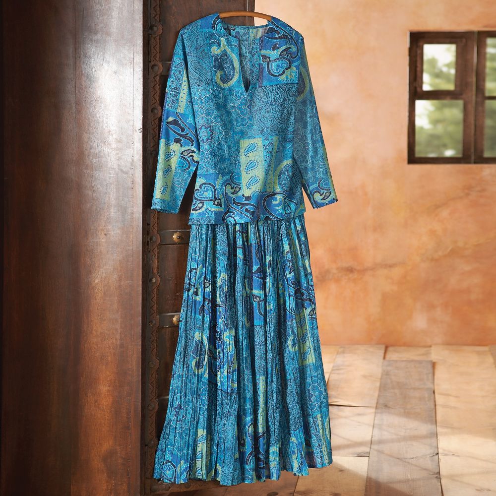 Jaipur Blue Tunic and Skirt