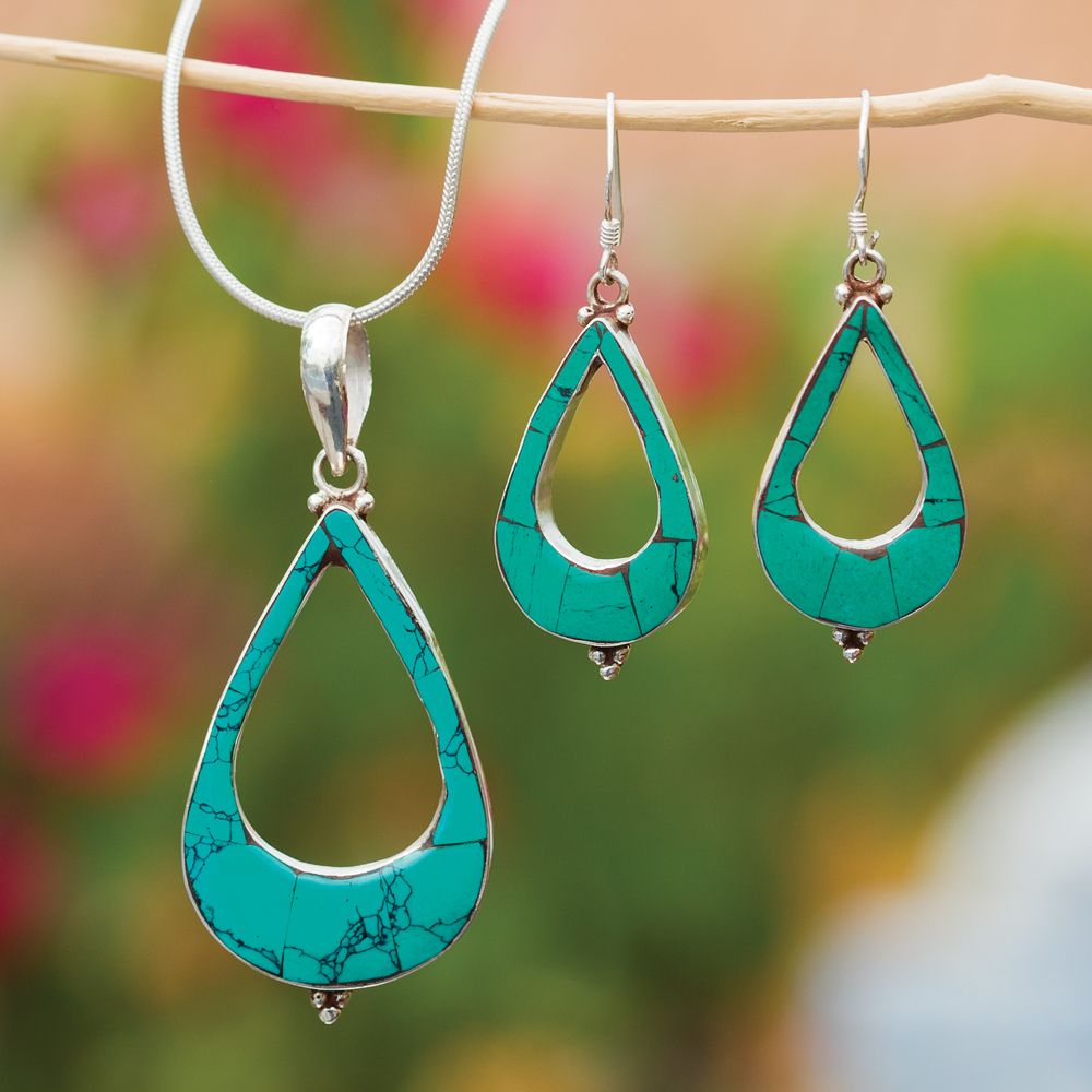 Turquoise Teardrop Jewelry