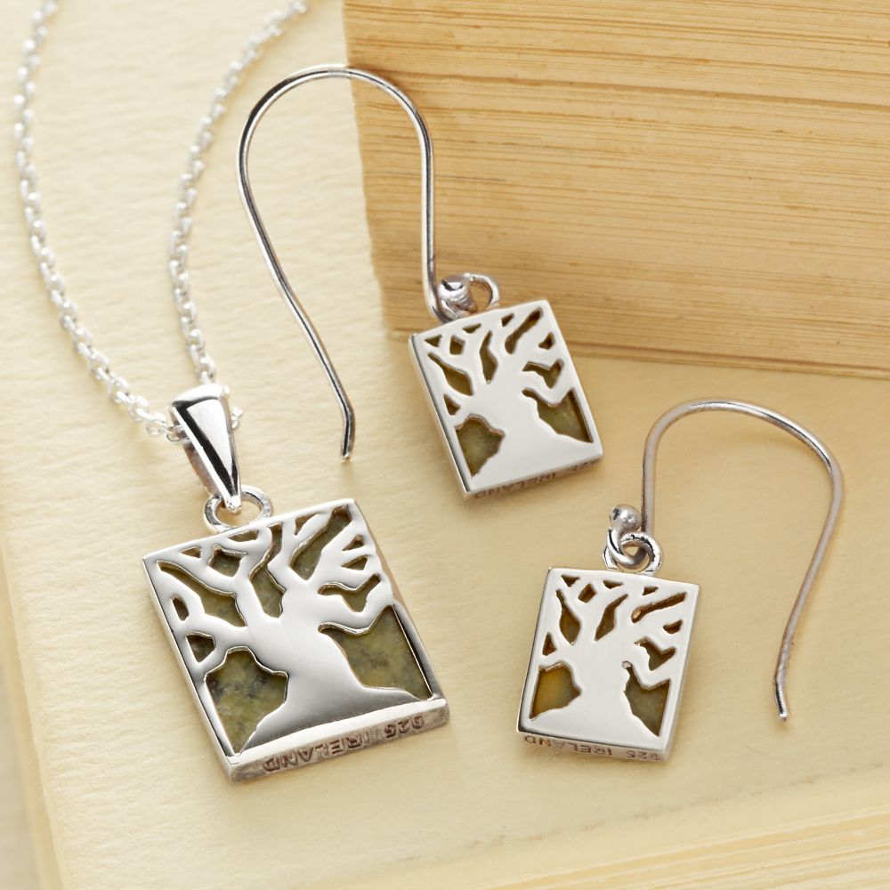 Connemara Marble Irish Fairy Tree Jewelry