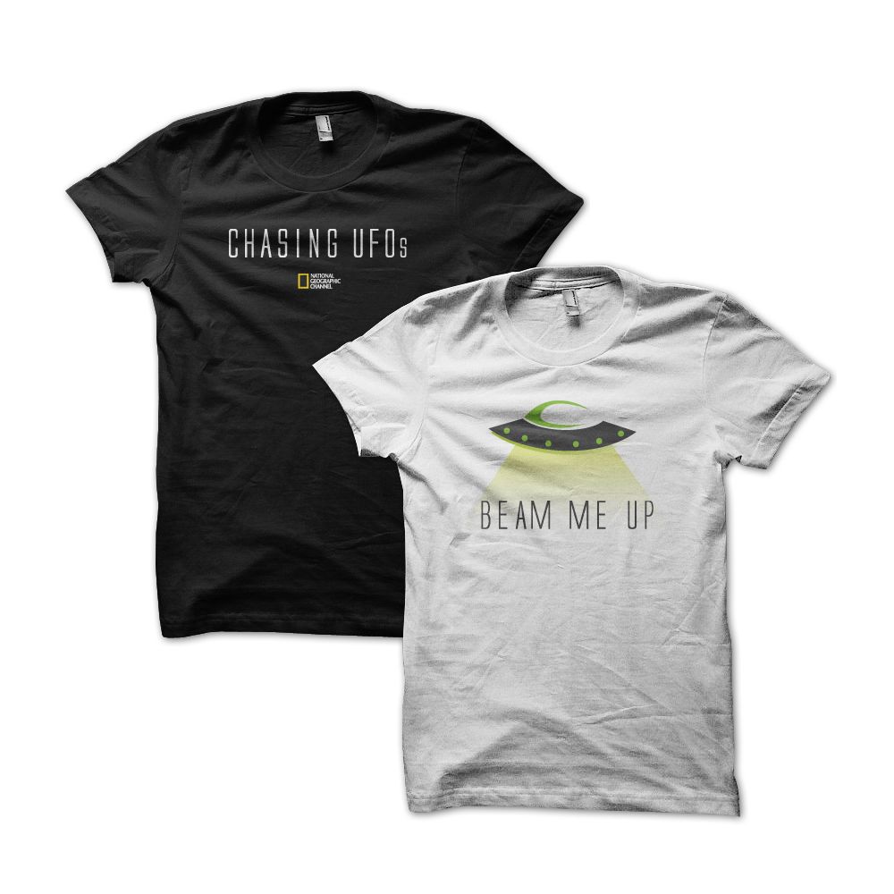Chasing UFOs T-shirts on CafePress.com