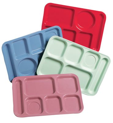 6 Compartment Tray ABS Right Hand 14-3/8'' x 10''