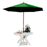 Ibiza Table With Leg Y Leg Brace (46 round)