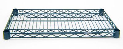Wire Shelving Green Epoxy Shelving - 18'' Deep Shelves 42'' W