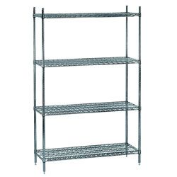 Wire Shelving Chrome Shelving - 21'' Deep Shelves 36'' W