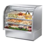 True Curved Glass Deli Case, Stainless Steel, 23-1/2 cu.ft.
