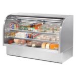 True Curved Glass Deli Case, Stainless Steel, 37.1 cu.ft.