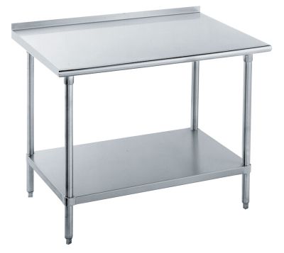 Worktable 36'' x 24'' With Backsplash