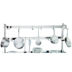 Pot Racks for Worktables Pot Racks, Mid Mount For 4'L Table