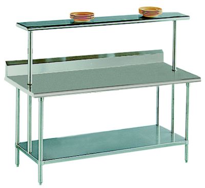 Shelving for Worktables 12''W shelving, mid mount For 4'L Table