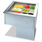 APW Refrigerated Drop In Cold Well 4 Pans