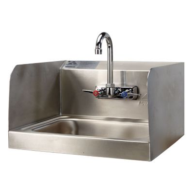 Hand Sink With 7-1/2 H Side Splash