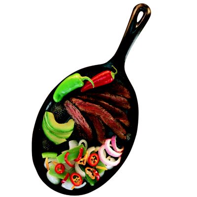 Fajita Griddle With Handle 7''W x 10''L Oval