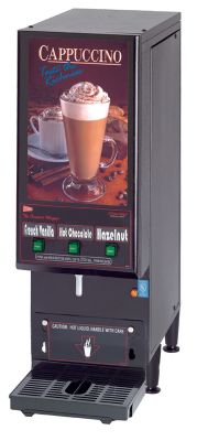 Cappuccino Dispenser compact, 3 Flavor, 3 lb. hoppers