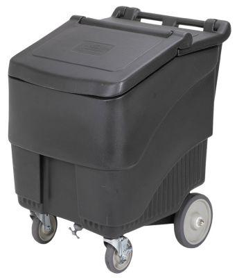 Portable Ice Bin 125 lb. Capacity Black