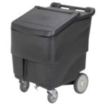 Portable Ice Bin 125 lb. Capacity Black
