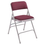 Folding Chair Heavy Duty Premium Series - Fabric Seat & Back Triple Brace