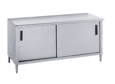 Worktable with Sliding Doors, 48'' L x 30'' W, Flat Top