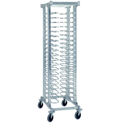 Mobile Pizza Rack Double - Holds 40 Pans 12'' -16''