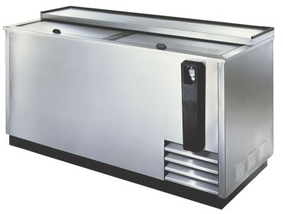 Superior Fast Cooling Bottle Cooler, 65'' W Stainless Steel