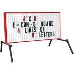 Outdoor Changeable Sign Unlighted Economy Sign 4' x 8'