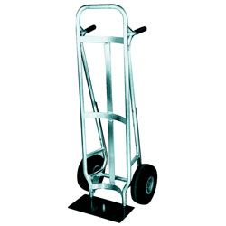 Aluminum Beverage Hand Truck Curved back 10'' x 16'' nose plate