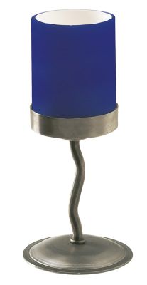 Metal Twist Lamp, Blue