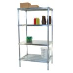 Aluminum Shelving 36W x 76H, 4 Tiers